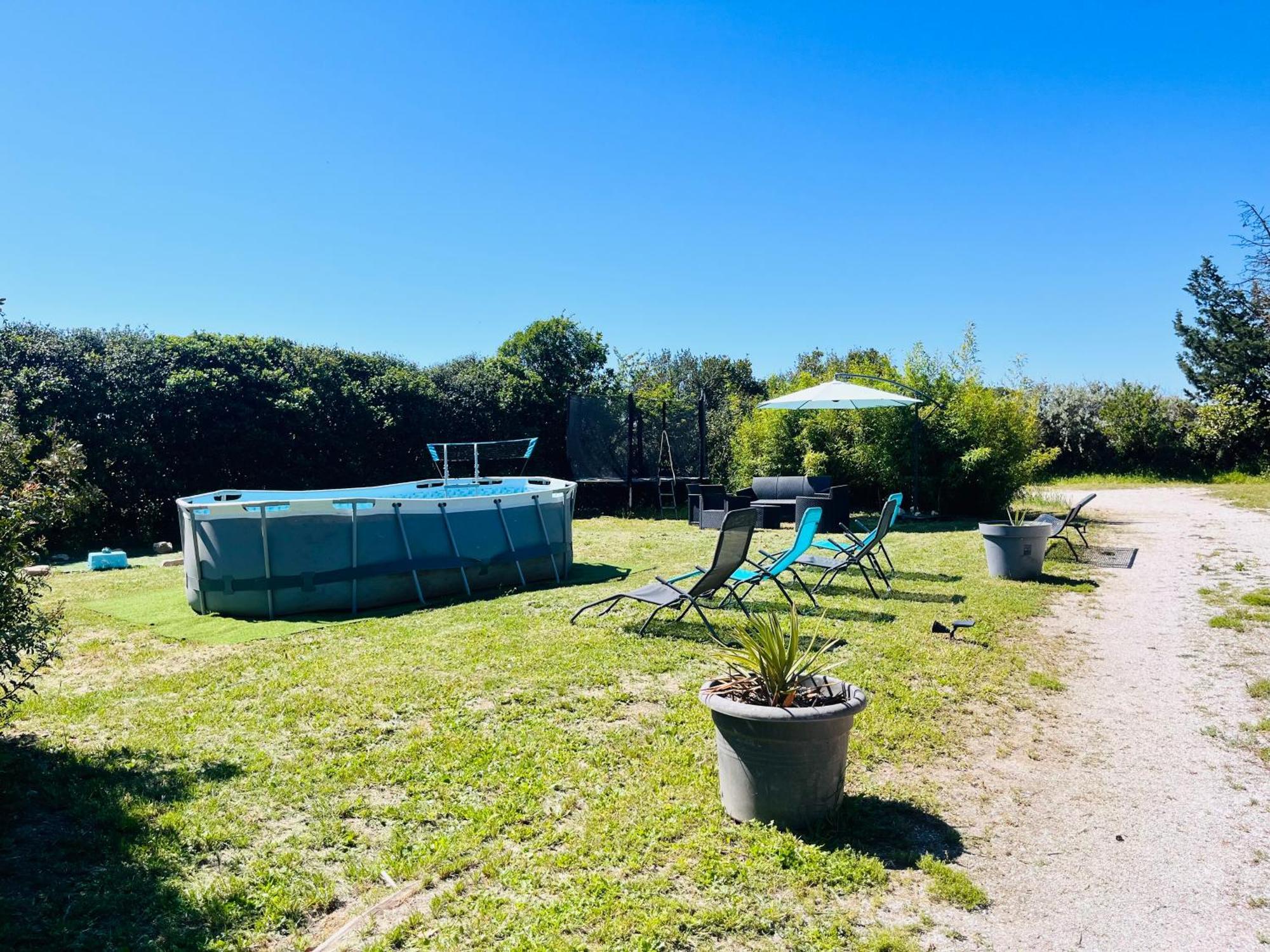 Location T3 Jardin Avec Piscine Villa Mèze Exterior foto